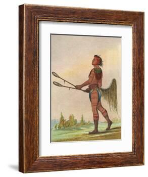Choctaw, Lacrosse Player-George Catlin-Framed Photographic Print