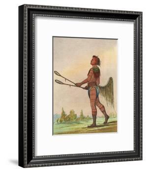 Choctaw, Lacrosse Player-George Catlin-Framed Photographic Print
