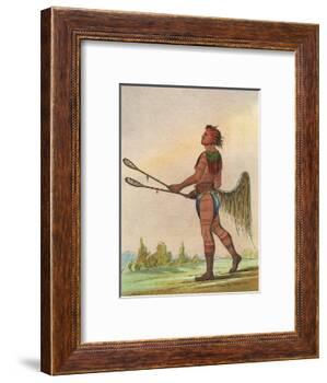 Choctaw, Lacrosse Player-George Catlin-Framed Photographic Print