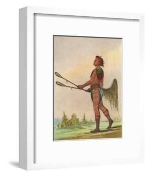 Choctaw, Lacrosse Player-George Catlin-Framed Photographic Print