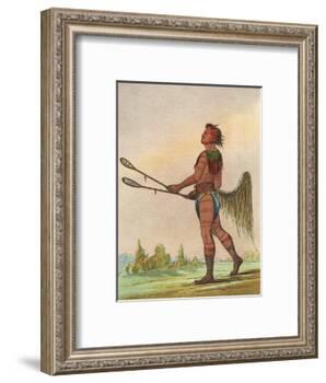 Choctaw, Lacrosse Player-George Catlin-Framed Photographic Print