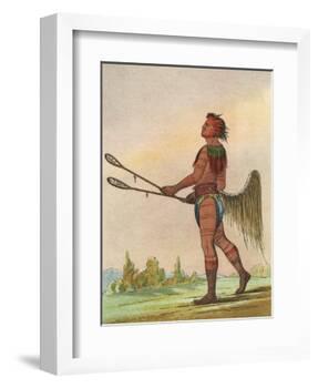Choctaw, Lacrosse Player-George Catlin-Framed Photographic Print
