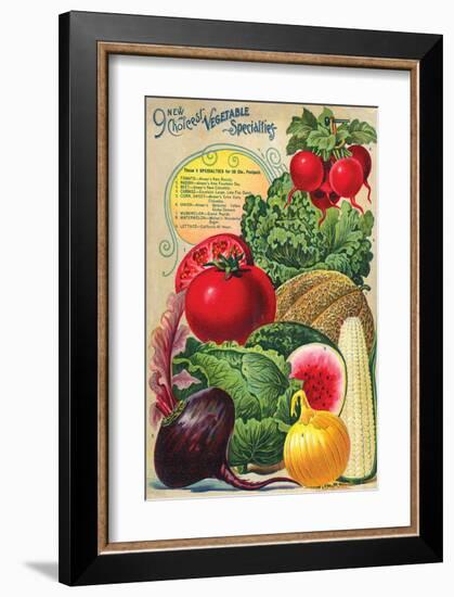 Choicest Vegetable Specialties-null-Framed Art Print