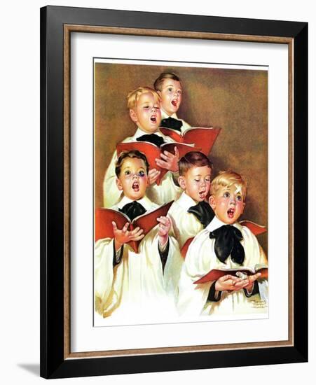 "Choir Boys Will Be Boys,"December 10, 1938-Frances Tipton Hunter-Framed Giclee Print