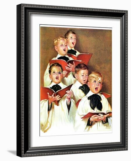 "Choir Boys Will Be Boys,"December 10, 1938-Frances Tipton Hunter-Framed Giclee Print