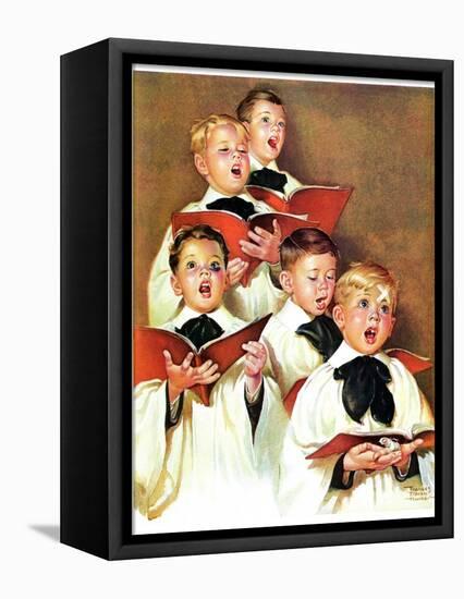 "Choir Boys Will Be Boys,"December 10, 1938-Frances Tipton Hunter-Framed Premier Image Canvas