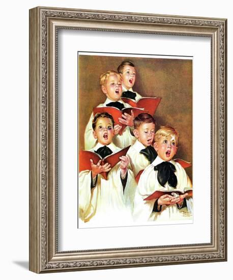 "Choir Boys Will Be Boys,"December 10, 1938-Frances Tipton Hunter-Framed Giclee Print