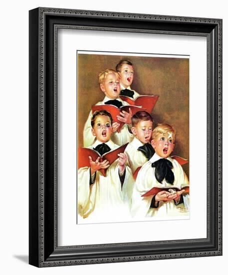 "Choir Boys Will Be Boys,"December 10, 1938-Frances Tipton Hunter-Framed Giclee Print