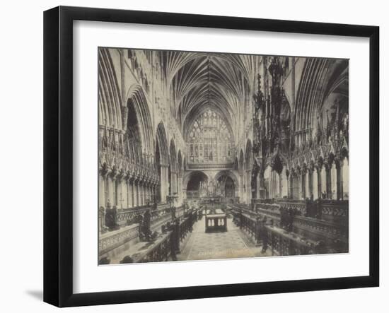 Choir, Exeter Cathedral, Devon-null-Framed Photographic Print