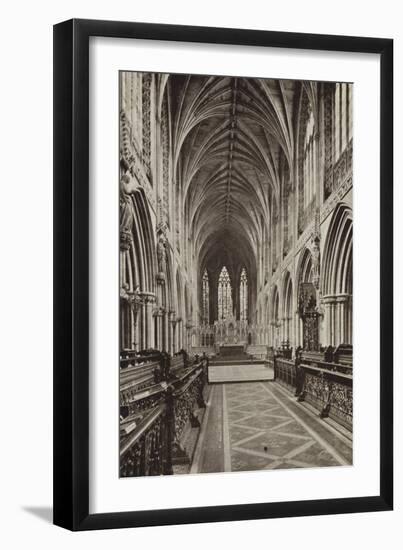 Choir, Lichfield Cathedral, Staffordshire-null-Framed Photographic Print