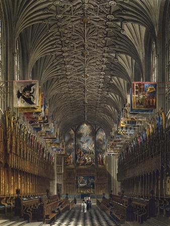 Choir of St George's Chapel at Windsor Castle, 1819 Giclee Print | Art.com