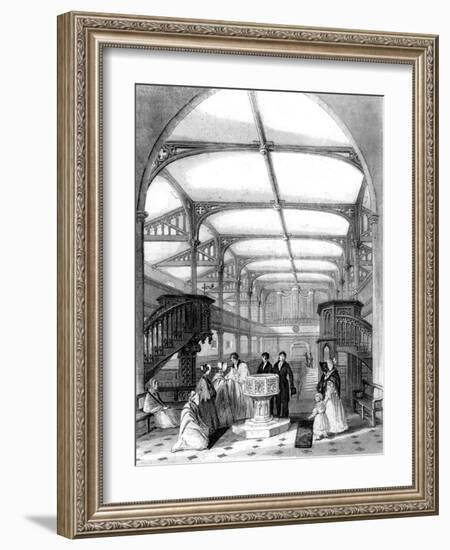 Choir of St Martin's Church, Dorking, Surrey, 19th Century-MJ Starling-Framed Giclee Print