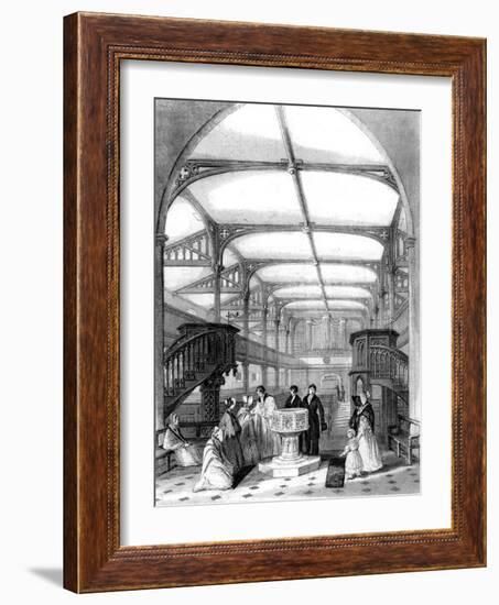 Choir of St Martin's Church, Dorking, Surrey, 19th Century-MJ Starling-Framed Giclee Print