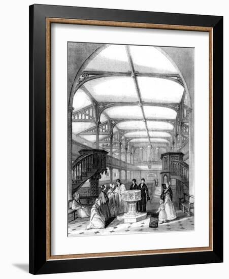 Choir of St Martin's Church, Dorking, Surrey, 19th Century-MJ Starling-Framed Giclee Print