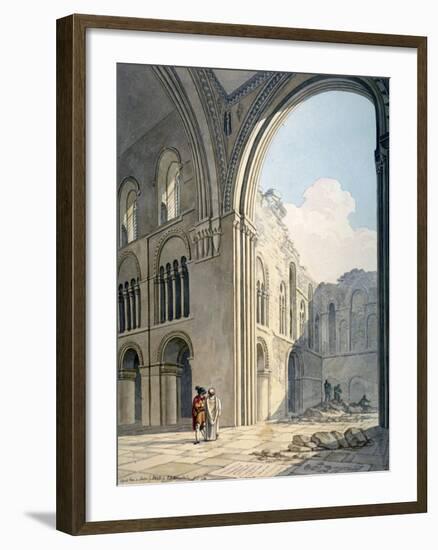 Choir of the Church of St Bartholomew-The-Great During Repairs, Smithfield, City of London, 1815-Frederick Nash-Framed Giclee Print