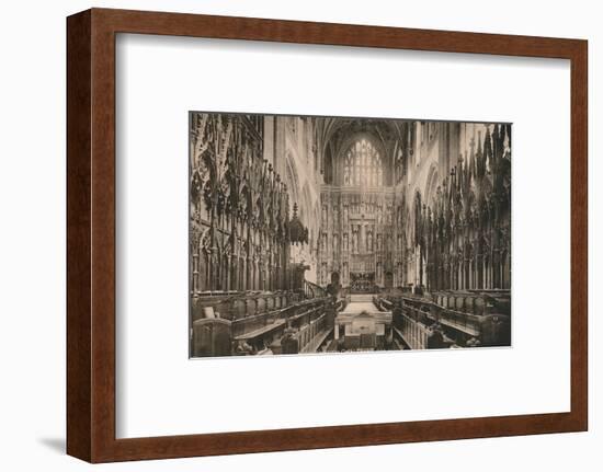 Choir of Winchester Cathedral, Hampshire, early 20th century(?)-Unknown-Framed Photographic Print