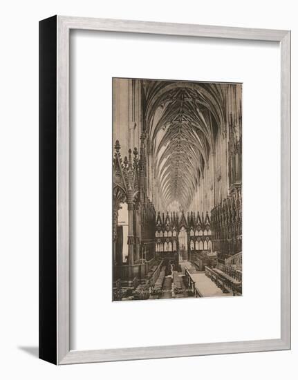 Choir of Winchester Cathedral, Hampshire, early 20th century(?)-Unknown-Framed Photographic Print