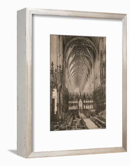 Choir of Winchester Cathedral, Hampshire, early 20th century(?)-Unknown-Framed Photographic Print