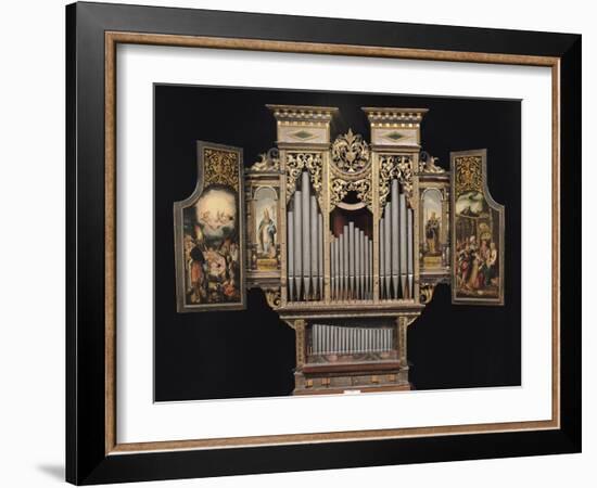 Choir Organ with Open Panels-null-Framed Giclee Print