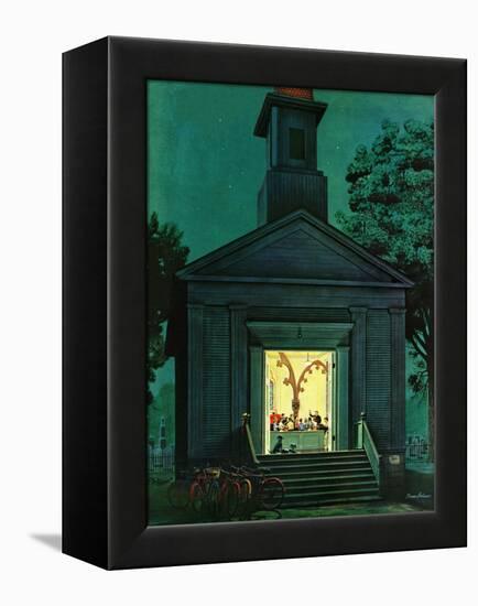 "Choir Practice," August 10, 1946-Stevan Dohanos-Framed Premier Image Canvas