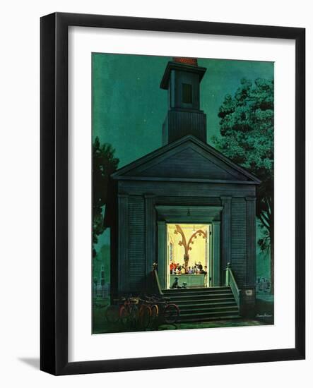 "Choir Practice," August 10, 1946-Stevan Dohanos-Framed Giclee Print