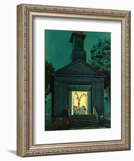 "Choir Practice," August 10, 1946-Stevan Dohanos-Framed Giclee Print