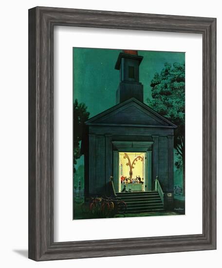 "Choir Practice," August 10, 1946-Stevan Dohanos-Framed Giclee Print