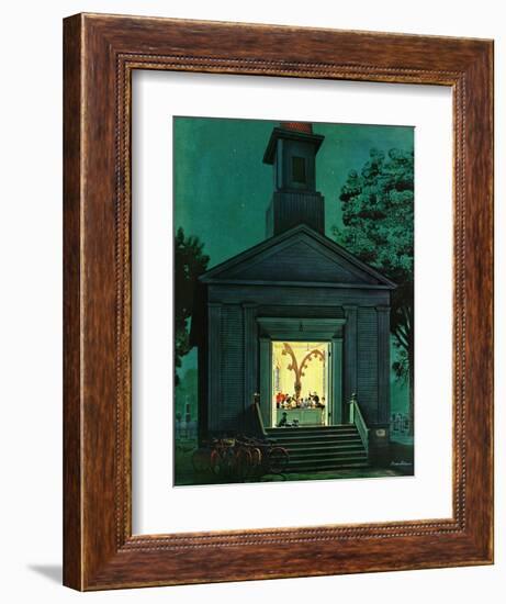 "Choir Practice," August 10, 1946-Stevan Dohanos-Framed Giclee Print