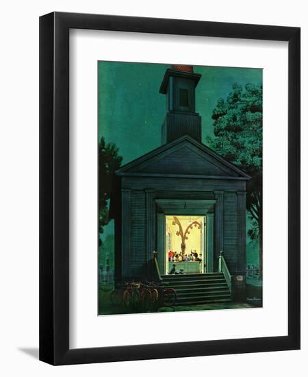 "Choir Practice," August 10, 1946-Stevan Dohanos-Framed Giclee Print