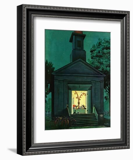 "Choir Practice," August 10, 1946-Stevan Dohanos-Framed Giclee Print