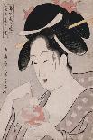 Kiyomori's Daughter Painting Her Portrait to Send to Her Mother-Chokosai Eisho-Giclee Print