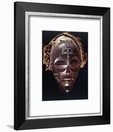 Chokwe dance mask of a type known as Mwana Pwo, Angola or DR Congo, 19th or 20th century-Werner Forman-Framed Photographic Print