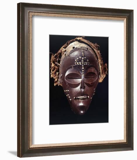 Chokwe dance mask of a type known as Mwana Pwo, Angola or DR Congo, 19th or 20th century-Werner Forman-Framed Photographic Print