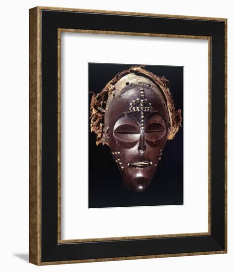 Chokwe dance mask of a type known as Mwana Pwo, Angola or DR Congo, 19th or 20th century-Werner Forman-Framed Photographic Print