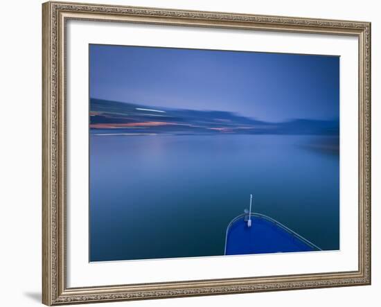 Chongqing Province, Yangtze River, Wushan from a River Cruise Ship, China-Walter Bibikow-Framed Photographic Print