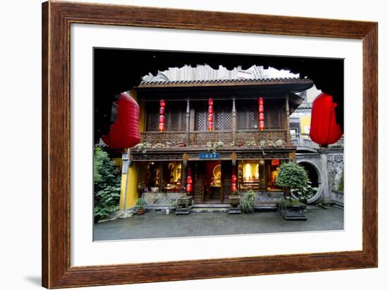 Chongqing Temple-Charles Bowman-Framed Photographic Print