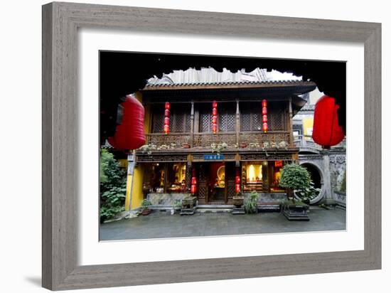 Chongqing Temple-Charles Bowman-Framed Photographic Print