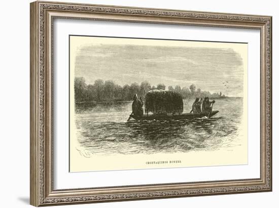 Chontaquiros Rowers-Édouard Riou-Framed Giclee Print