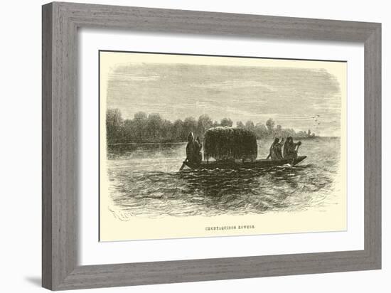 Chontaquiros Rowers-Édouard Riou-Framed Giclee Print