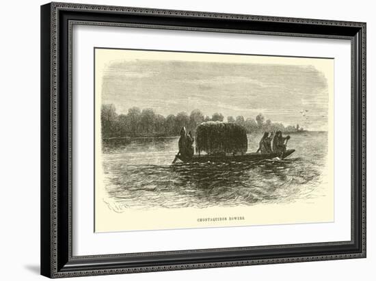 Chontaquiros Rowers-Édouard Riou-Framed Giclee Print