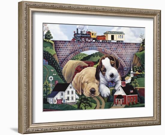 Choo, Choo, Chooed Out-Jenny Newland-Framed Giclee Print