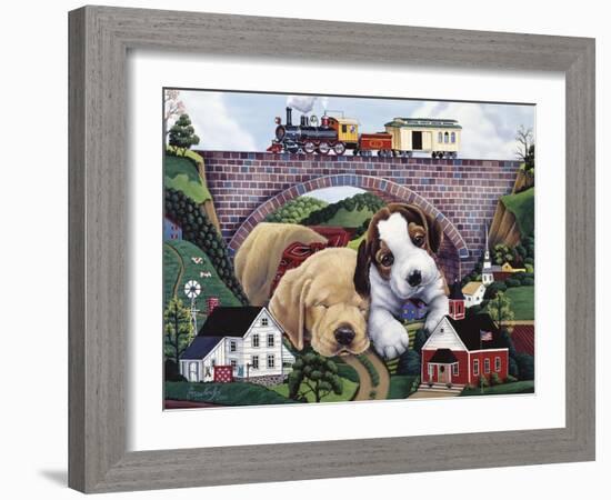 Choo, Choo, Chooed Out-Jenny Newland-Framed Giclee Print