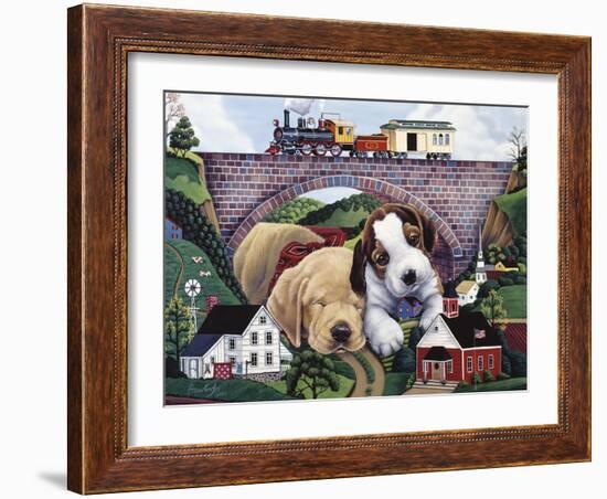 Choo, Choo, Chooed Out-Jenny Newland-Framed Giclee Print