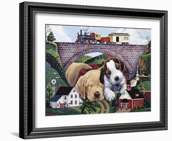 Choo, Choo, Chooed Out-Jenny Newland-Framed Giclee Print