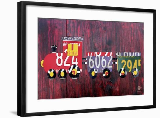 Choo Choo-Design Turnpike-Framed Premium Giclee Print