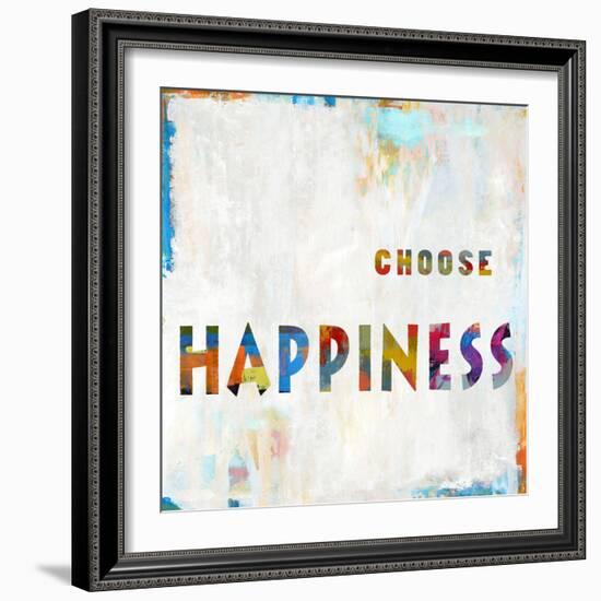 Choose Happiness In Color-Jamie MacDowell-Framed Art Print