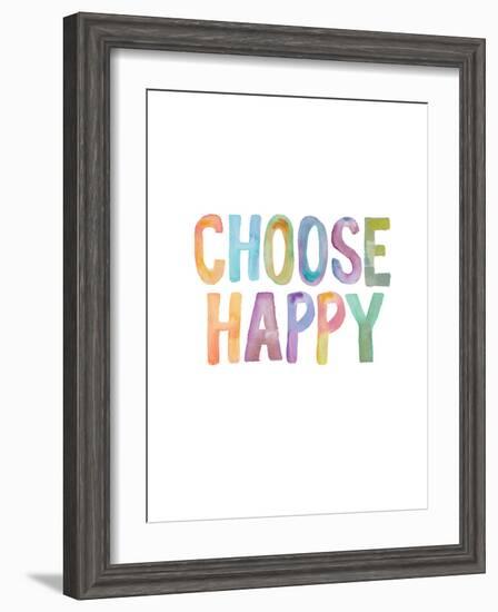 Choose Happy-Brett Wilson-Framed Art Print