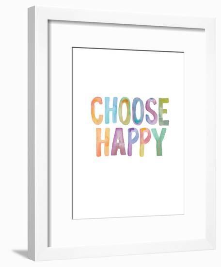 Choose Happy-Brett Wilson-Framed Art Print