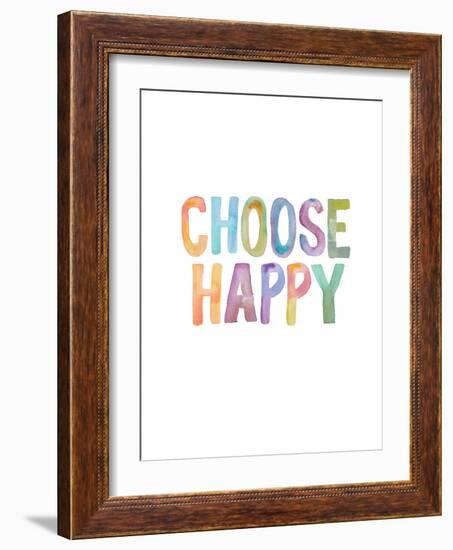 Choose Happy-Brett Wilson-Framed Art Print