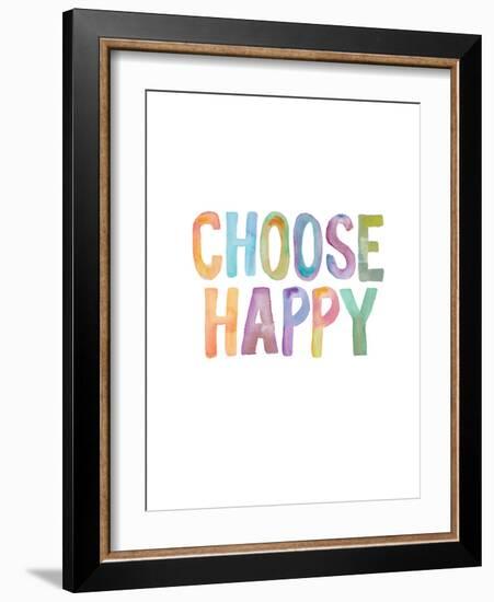 Choose Happy-Brett Wilson-Framed Art Print